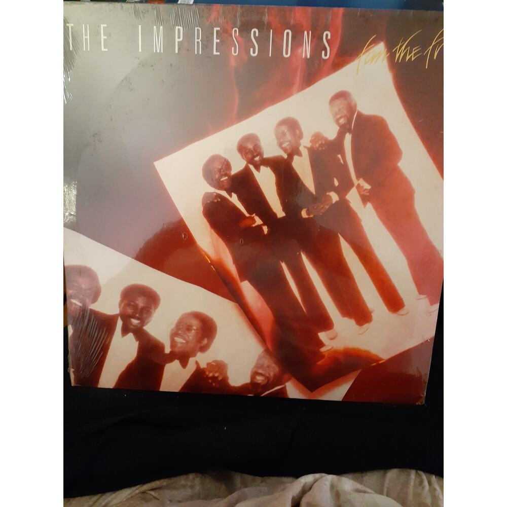 The Impressions fan the fire vinyl- Sealed New Vintage 1981